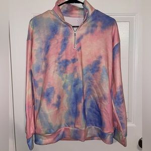 Tie-dye Quarter Zip